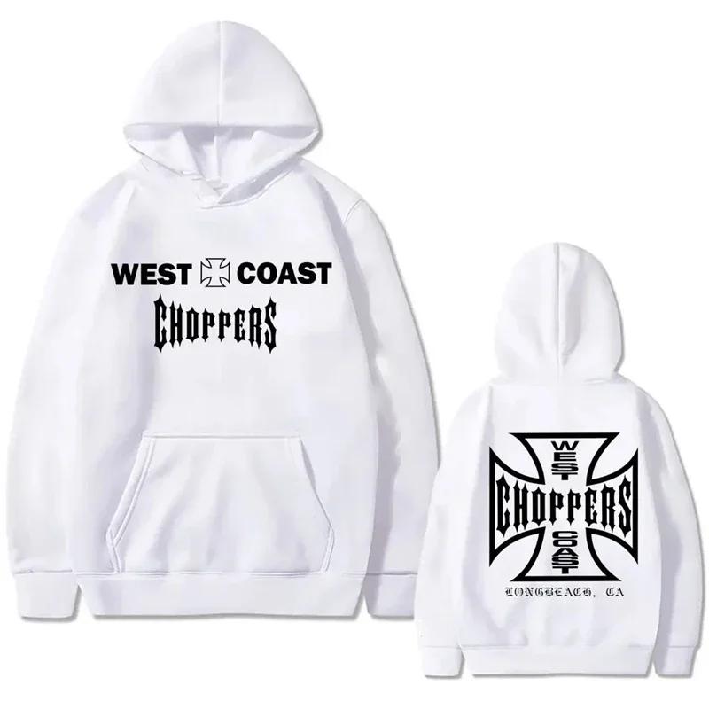 

West Coast Choppers Логотип-крест Графический принт Худи Мужская Флисовая Хлопковая Толстовка Мужчины Женщины Мода Винтажная Одежда Худи M