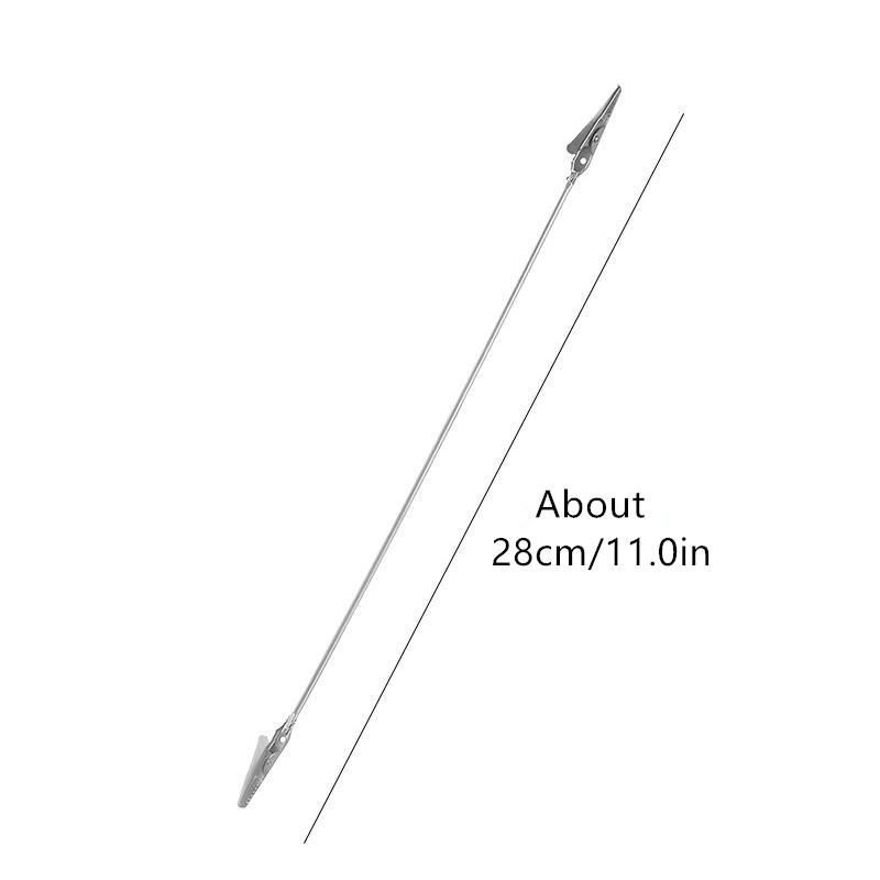 Portable Double Ended Mosquito Coil Holder Stand Multi-Function Stainless Steel Incense Clip Rack Photo Card Label Organizer