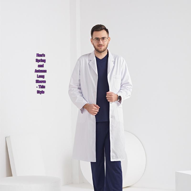 Nightingale Unisex Kurzarm Weißer Laborkittel für Ärzte und Krankenschwestern