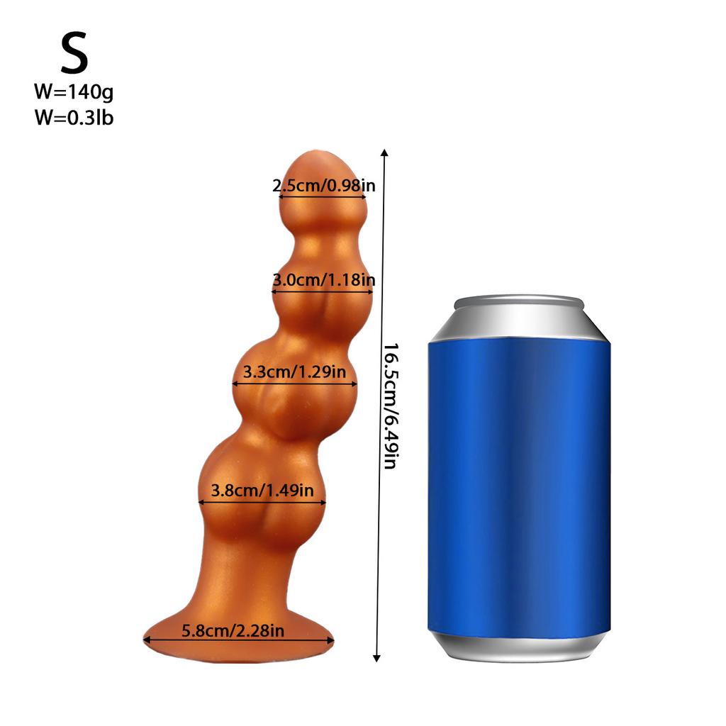 Liquid Silicone Huge Dildo Masturbator Pull Beads Anal Plug Sex Toy Fisting Realistic Penis Big Dick Strap On Cock