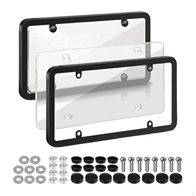 American License Plate Frame 6Inchx12inch Auto Accessory for Front and Rear Car Tags