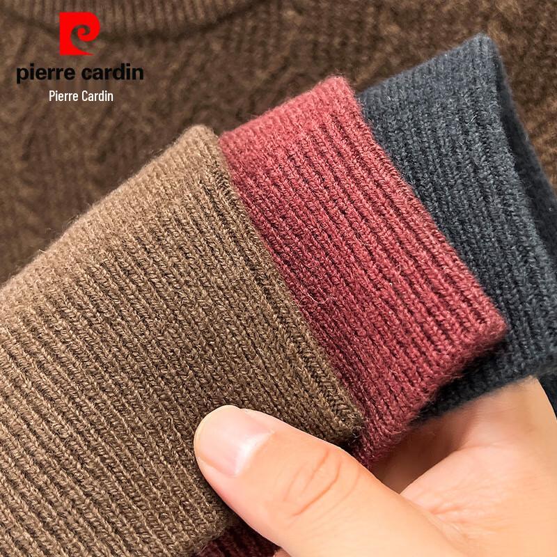 Pierre Cardin Men's 100% Wool Crew Neck Sweater