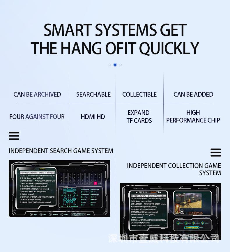 G11 Dual System 4K HD Game Console with WiFi for TV
