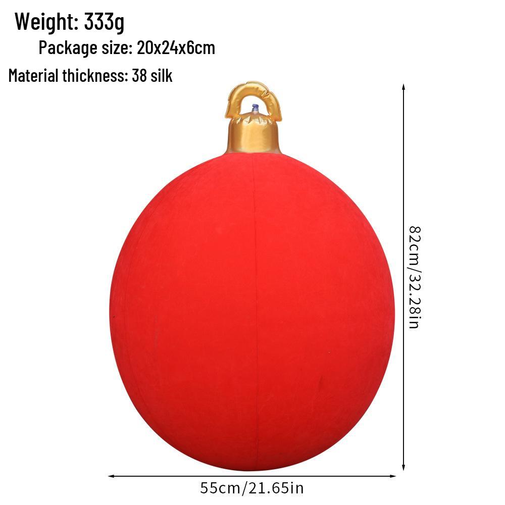 "Remote-Control Inflatable Christmas Lantern Ball for Outdoor Decoration"