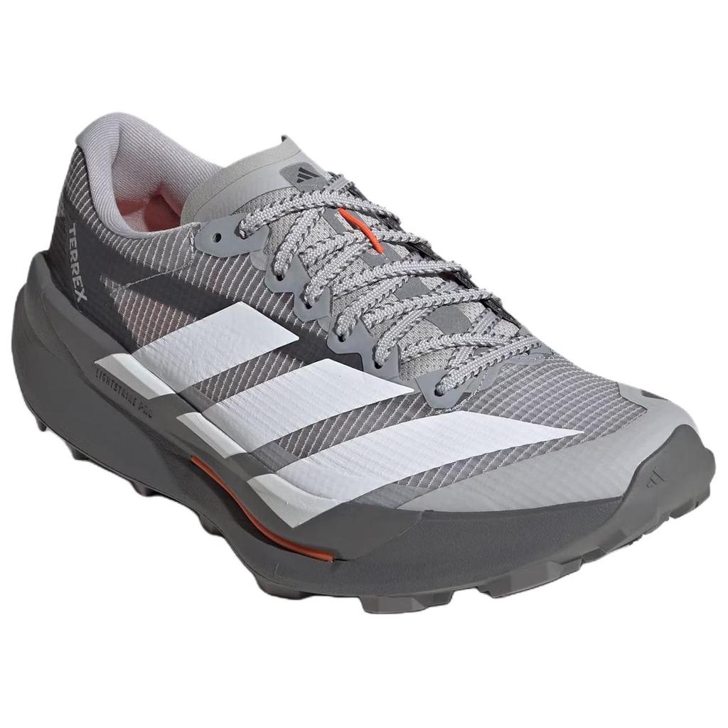adidas Agravic Trail Running Shoes Unisex Gray White JS3518