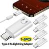 Type-C To Lightning Adapter For iOS Male To Type C Female Converter Fast Charging Adapter For iPhone 15/16 Data Transfer Adapter