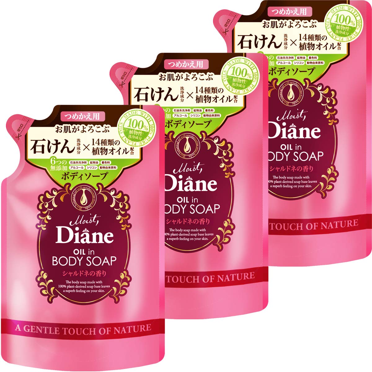 

Diane Deluxe Moist Body Soap Chardonnay Сменный блок 400 мл x 3
