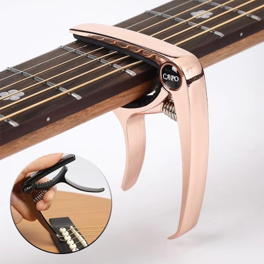 Excellent Guitar Capo Adjustment Clip Precise Metal Tuning Easy Clamp for Acoustic Electric Guitar Durable Guitar Tuner Clip