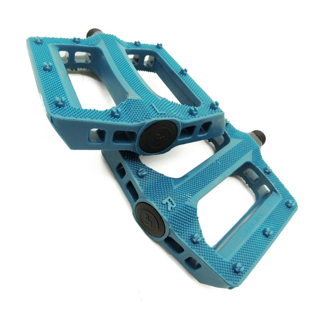 Plastic Bicycles Pedals Nonslip Wide Thick Pedals Light Weight Cycling Platform Pedals for Road Bike, Folding Bike