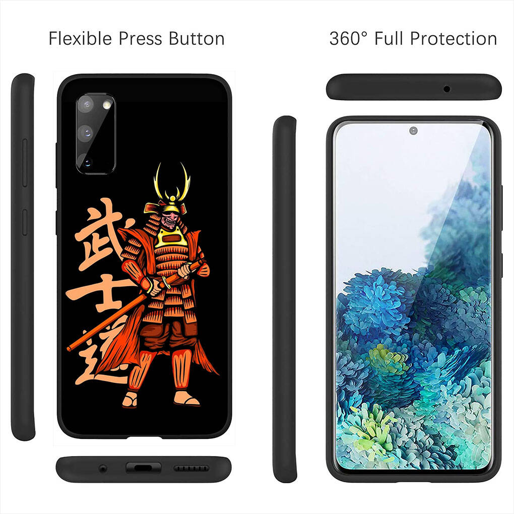 Cover for iPhone 17 16 15 Xiaomi Poco Redmi Note 14 13 12 11 Pro Max 9 16e Samsung Galaxy S25 S24 S23 OPPO Huawei Bushido Samurai Yin Yang Phone Case