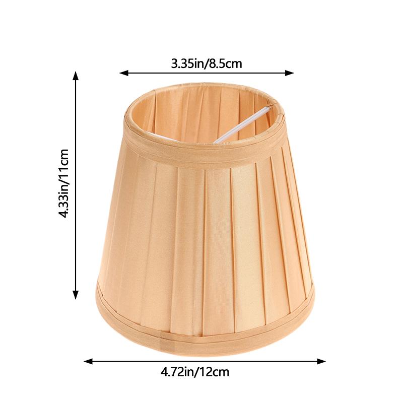 Dia 12Cm Modern Style Chandelier Fabric Lamp Shade Clip On Mini Wall Lamp Shade Hotel Bedroom Bedside Floor Lamp Shell Cover