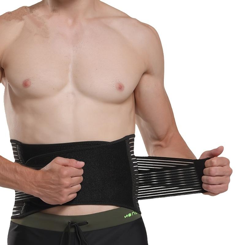 Adjustable Waist Support Belt with Dual Waist Straps Breathable Mesh for Lumbar Relief, Training Athletic Taping, Gym Accessory Sportswear
