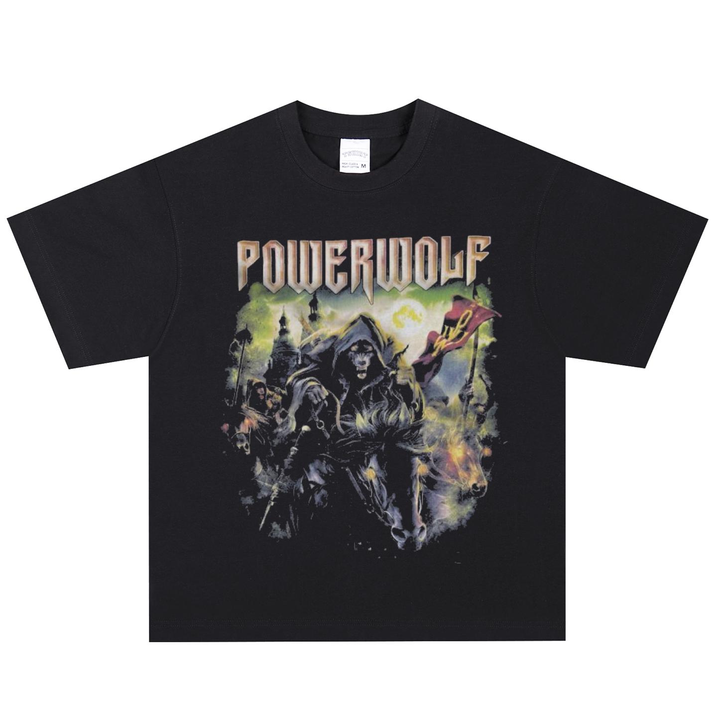 Футболка Powerwolf, Мягкая ткань, Повседневная одежда XXXXL