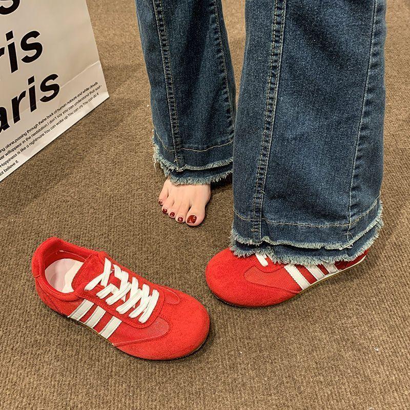 Mesh German Training Shoes for Women In the Summer of 2025 Are Popular, Breathable and Lightweight Soft-soled Forrest Gump Shoes, Retro Thin Sports