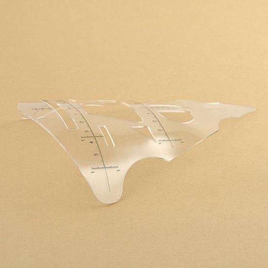 Microblading Measure Semi Permanent Stencil Makeup Eyebrow Tattoo Guide Ruler