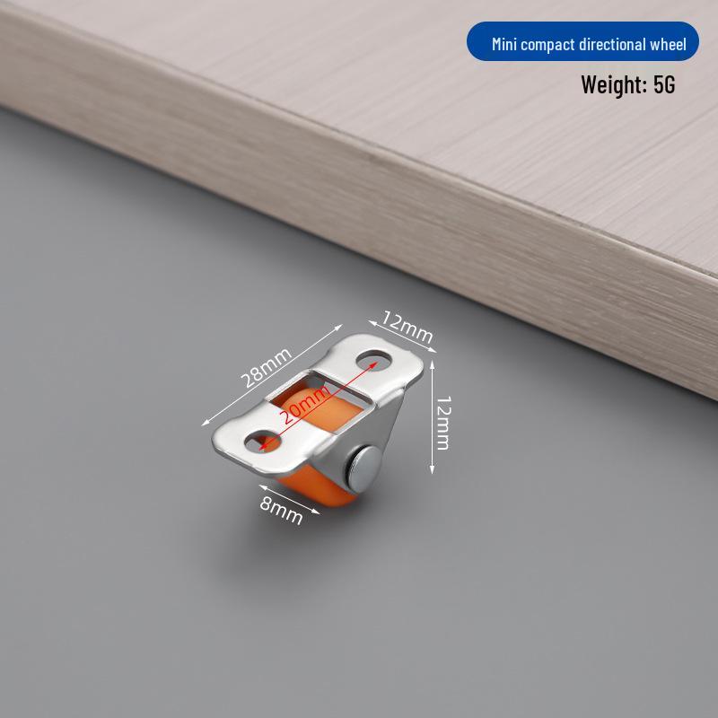 0.5" Silent Drawer Pulley Wheels for Tatami Bed Box and Furniture Rollers