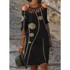 QICED Fashion Summer Spring 1/2 Sleeves Casual Dresses