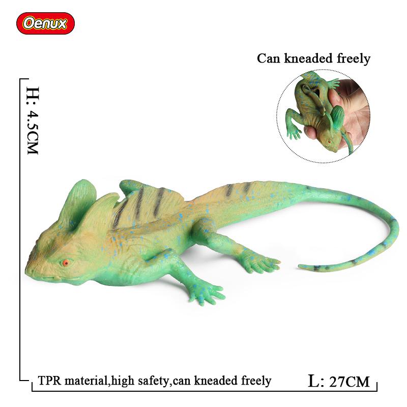 Oenux Reptile Simulation Snake Spider Lizard Insect Animals Model Action Figures Fun Anti Stress Soft TPR Halloween Toy Kid Gift