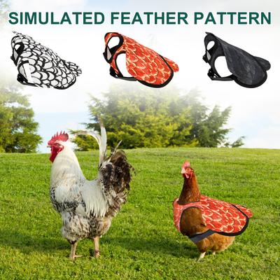 3Pcs Chicken Saddle Waterproof Chicken Back Protector with Adjustable Shoulder Strap Comfortable Chicken Apron Poultry Accessory