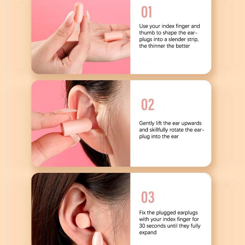 10 Pairs Sponge Earplugs Noise Canceling Sleep Earplugs Noise-Isolating Earplugs Dust Resistant Abrasion Resistant Flexible Work