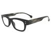 Bayline Reading Glasses Square Wellington 5205C Matte Black X [Bayline] (Prescription Glasses) / (Magnification +2.0, Camouflage)