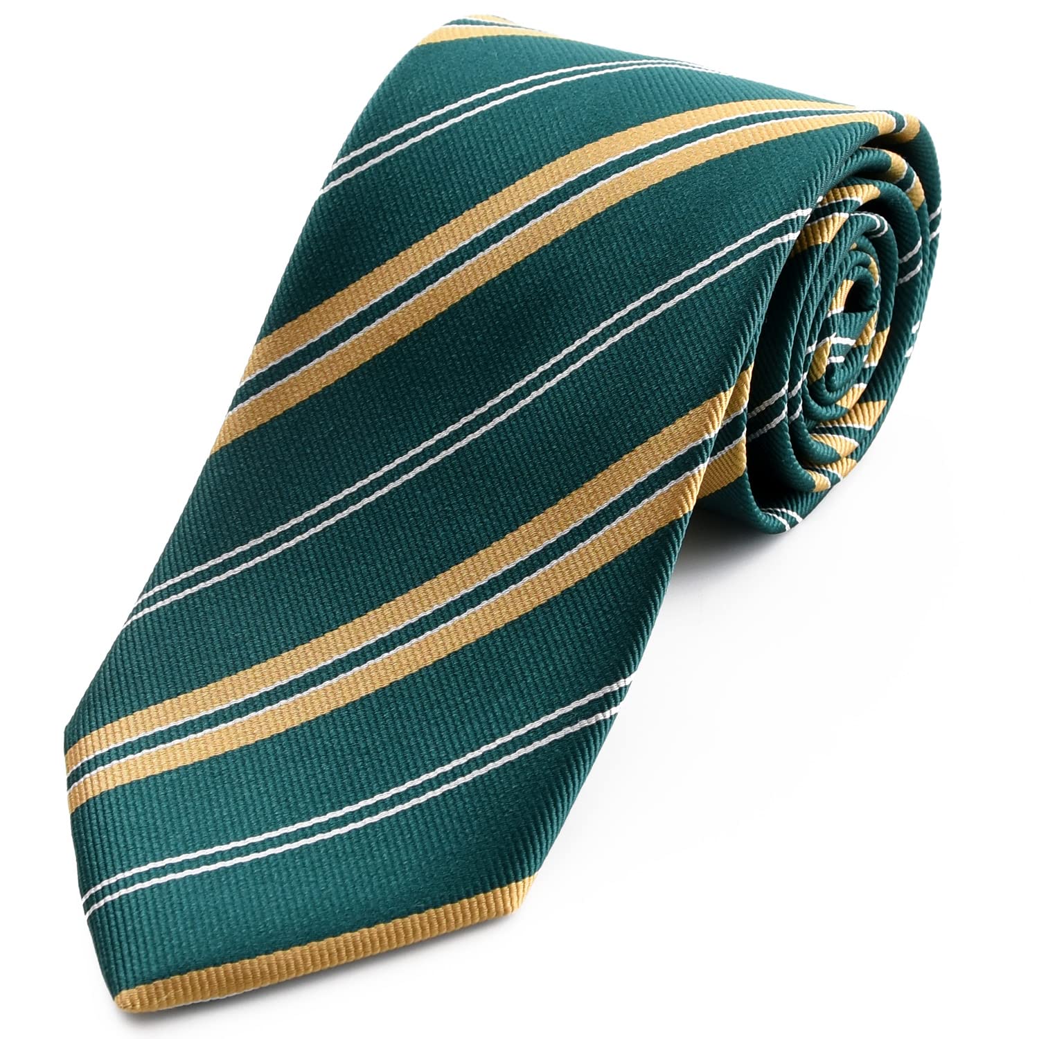 

[Michiko London] Brand Necktie, Made in Japan, Silk, Regimental Tie, Stripe, Business, Regular Size (Pattern B: Green)