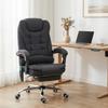 Office Chair with Massage Function, Ergonomic Desk Chair with Reclining & Heat Function, Height-Adjustable, Black