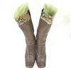 BALENCIAGA Genuine Leather Long Boots Women 35.5 22.5-23cm Brown Made in Japan(USED)