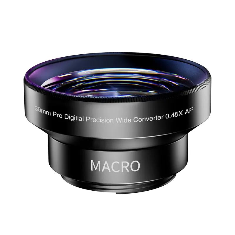 TOMLOV Digital Microscope Wide Angle Lens 30MM Wide Angle 0.45x Converter Lens with Macro Portion Pro Digital Precision Lens
