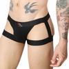 Underwear Men Sexy Harness Straps Leg Belt Briefs Long Socks Bondage Lingerie Elastic Erotic
