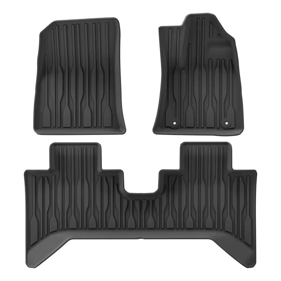 LUCKEASY for BYD SHARK 2025 2025 Car Floor Mats TPE Waterproof Foot Pad Auto Pickup Interior Accessories Cargo Liner Trunk Mat