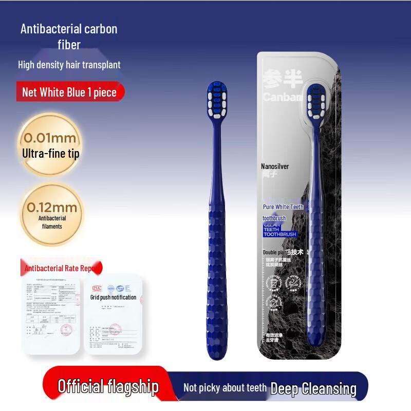 

Canban Antibacterial Charcoal Soft Toothbrush (4-Pack)