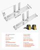 Wheel Alignment Tool, 2 PCS Stainless Steel Heavy Duty Toe Alignment Plates with 2 Measuring Tapes, Accurate Automotive Wheel Tools for Home Use,
