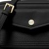 Michael Kors Mk Jet Set Travel Medium Chain Vintage Camera Bag Vintage Leather Zipper Commuter Crossbody Bag Women Bags Black 35F1GTVC8L-BLACK