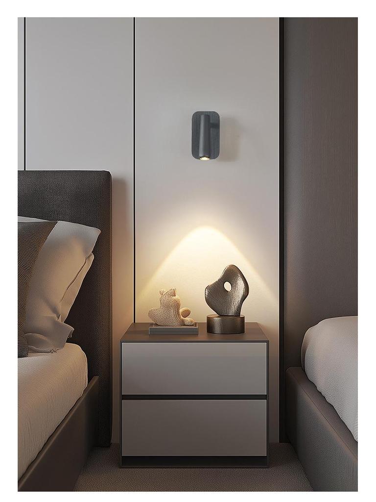 Rotatable Nordic Minimalist Wall Lamp - Eye-Protection Reading Light for Bedroom & Study