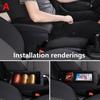 For Nissan Note Armrest Box For Nissan NOTE Car Armrest Interior Details Retrofit Parts Car Accessories Storage Box Ashtray