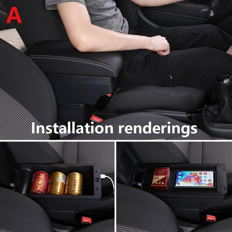 For Nissan Note Armrest Box For Nissan NOTE Car Armrest Interior Details Retrofit Parts Car Accessories Storage Box Ashtray