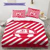Hapoel Jerusalem Pattern Bedding Set Quilt Cover Pillowcase Home Decor Gift (1 * duvet cover + 2 * pillowcase, without core)