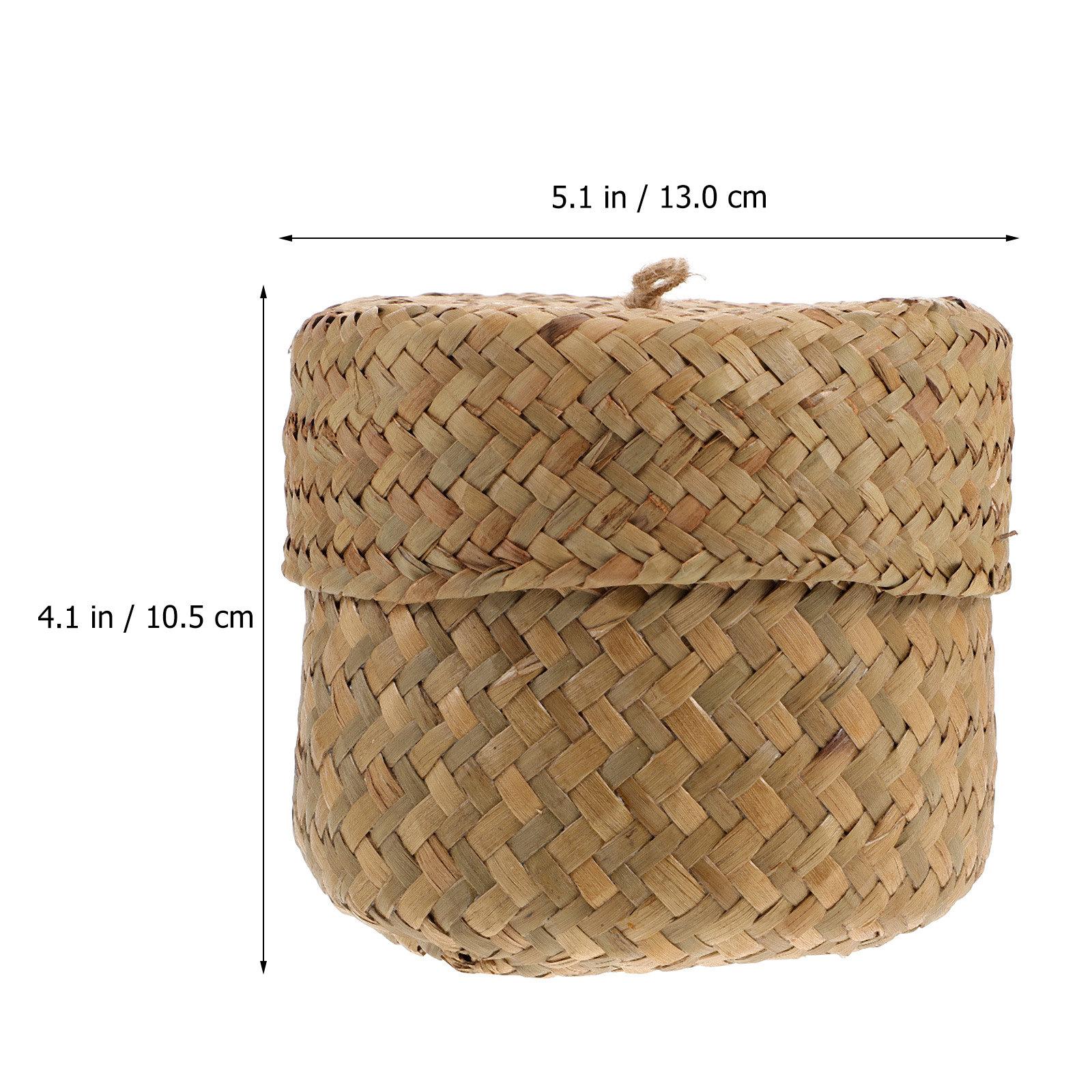 

Decorative Woven Flower Basket Creative Handmade Storage Basket for Gifts Home Office Wedding Rustic Farmhouse Minimalist Decor светло-коричневого