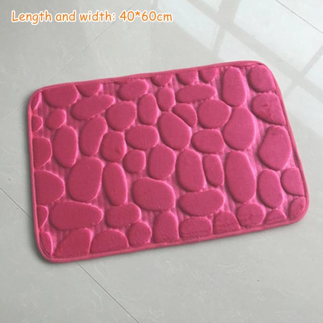 Covorașe de baie din spumă absorbantă de apă în formă de U, covoraș de toaletă, baie, fleece coral, covor anti-alunecare, podea de toaletă, decor pentru casă, de uz casnic