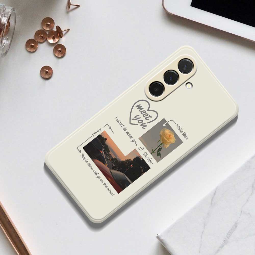 For Samsung Galaxy A36 5G Case Meet You Photo Pattern Printing Straight Edge TPU Phone Back Cover
