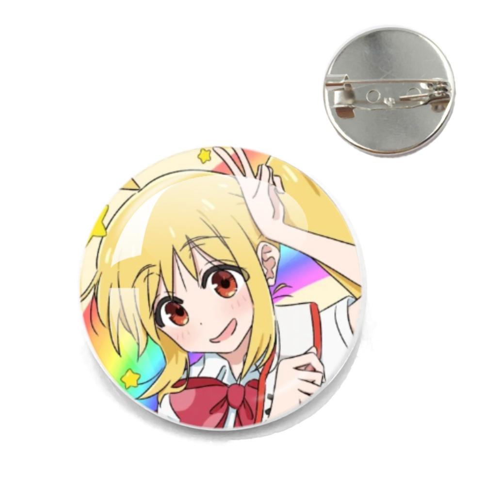 BOCCHI THE ROCK Pin Round Cartoon 20MM/25MM Metal Brooches Handmade Pins For Backpack Jewelry Accessories Gifts Creative Badge