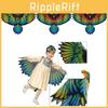 Halloween Cartoon Kids Simulation Eagle Wings Cloak Headwear Cosplay Performance