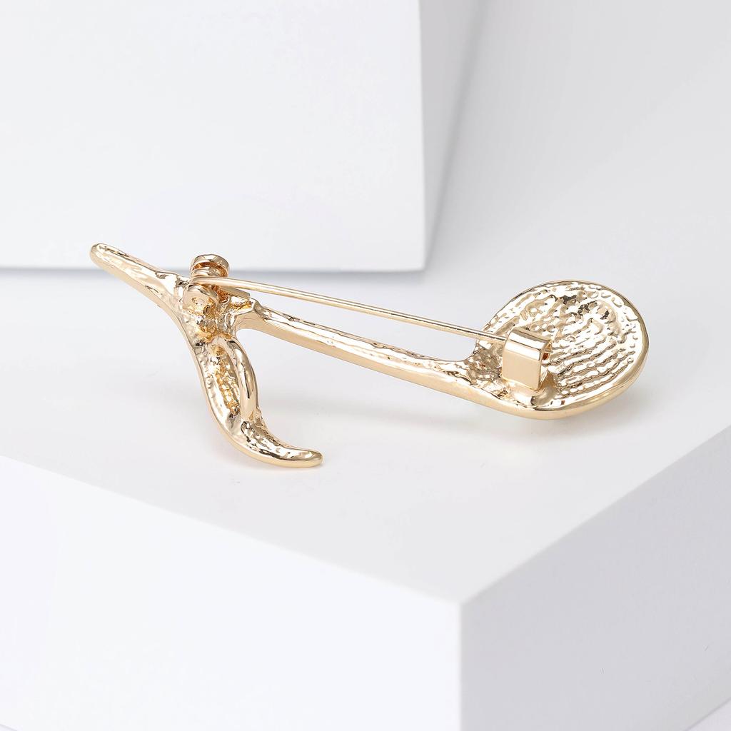 Cross Personality Trend Music Note Brooch Retro Fashion Temperament Women'S Clothing Accessories
