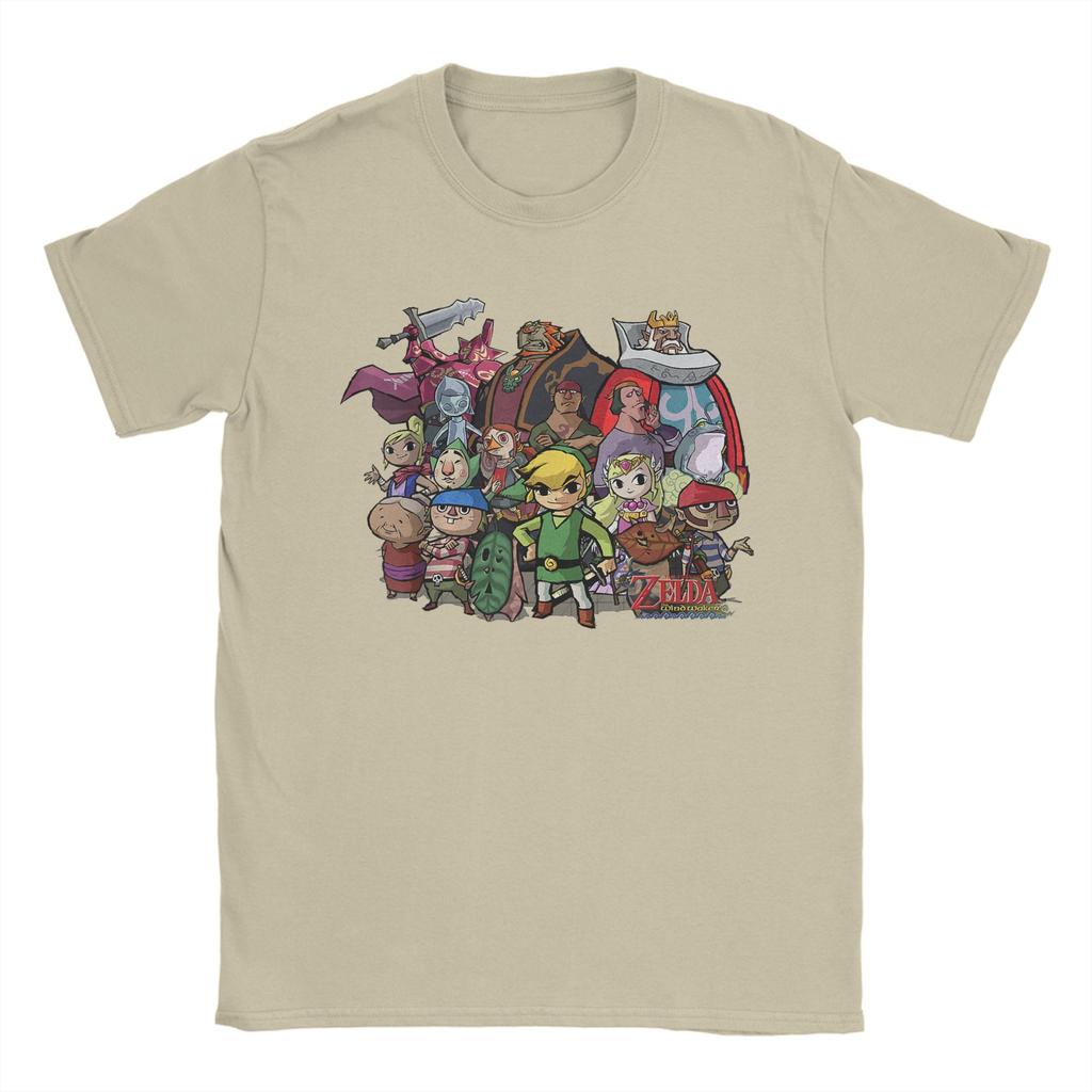 Zeldas The Windwaker Group Shot T Shirts Unisexs 100 Cotton Funny TShirt Crewneck Tee Shirt Short Sleeve Clothes Birthday Gift