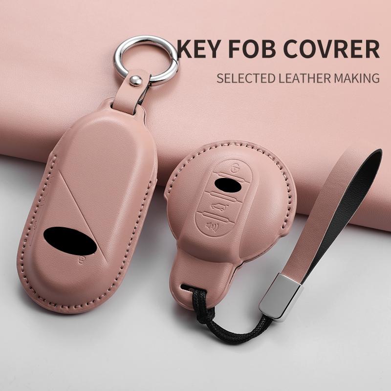 For BMW Mini Cooper JCW Countryman Aceman Cabrio F55 F56 F57 F54 F60 Car Remote Key Case Cover Shell Keychain Garnish Accessorie