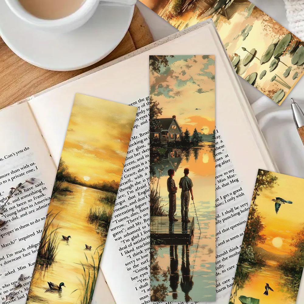 32pcs, Autumn Bookmarks, Suitable for Back-to-school Season, Christmas, Halloween, Teachers, Readers, and Birthdays.