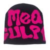 Hot Sell Customized  Adult Fashion Printing Soft Winter Hat Knitted With Letters for Men and Women