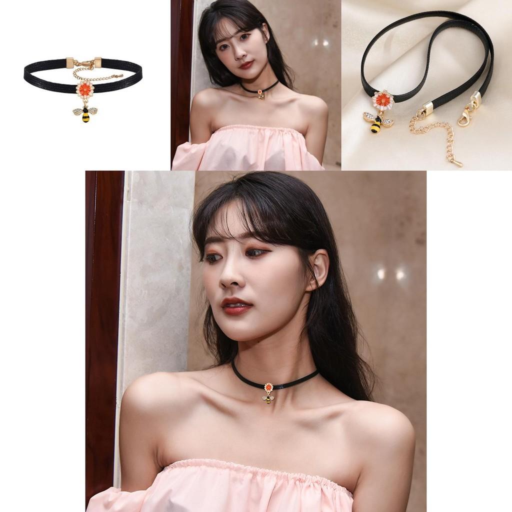 New Korean Style Choker Necklace Featuring Charming Bee Design For Women Accessories