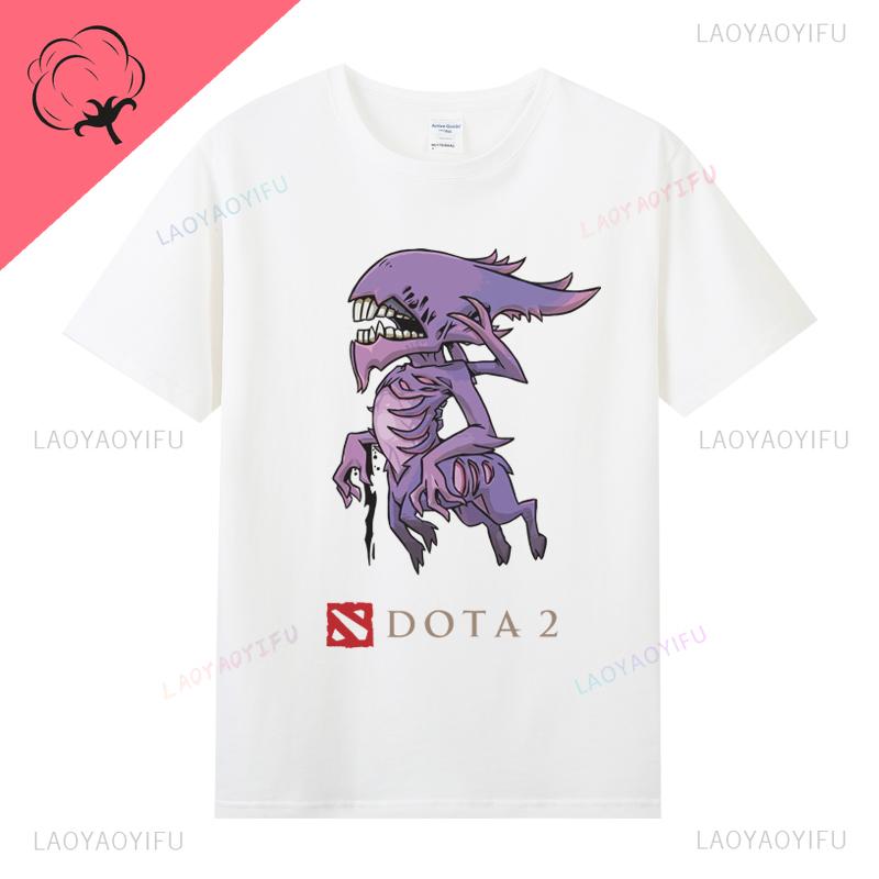 DOTA 2 Camiseta Famous Game TShirt Ropa Hombre 100 Cotton Crewneck Casual Classic Gamer Lover Gifts Tops Graphic T Shirts